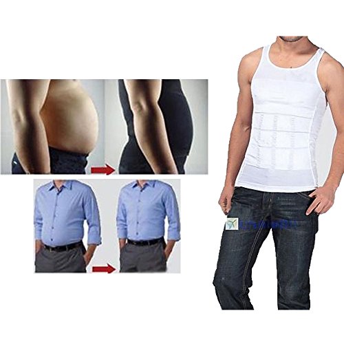 MCNICK & COMPANY Compression Shirts for Men, Shapewear Slimming Body Shaper, Waist Trainer Vest, Workout Tank Tops