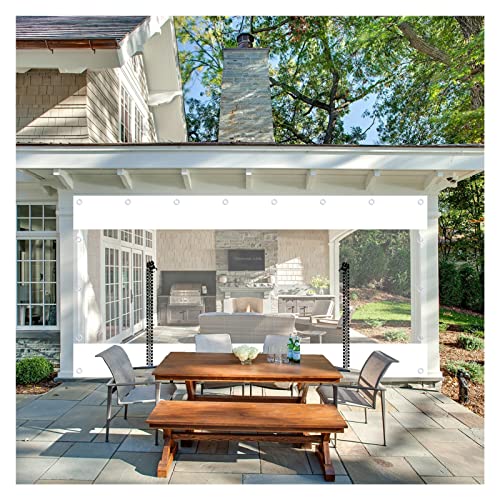 VagxTbs Seitenwand Carport für Carports, Pavillons, Abdeckungen, Vordächer Balkon Regenvorhang Mit Reißverschluss, Haken Seitenwand Klar PVC (4.92x8.2ft/1.5x2.5m) VagxTbs Seitenwand Carport für Carports, Pavillons, Abdeckungen, Vordächer Balkon Regenvorhang Mit Reißverschluss, Haken Seitenwand Klar PVC (4.92x8.2ft/1.5x2.5m)