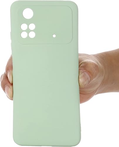 Miniatura 6 de Guizzcg Funda compatible con Xiaomi Poco M4 Pro 4G de goma de silicona líquida suave de alta calidad cubierta protectora de cuerpo completo forro de
