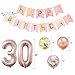 30th Birthday Decorations for Women30 Birthday Decorations for Her 30 Balloon Numbers 30th Birthday Party Decorations