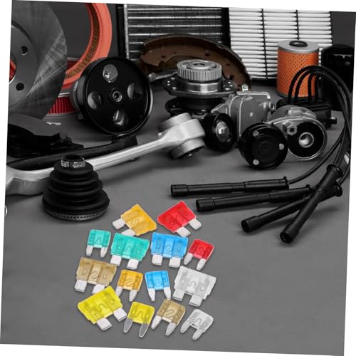 Kit de fusibles automotrices Unomor de aluminio, 220 piezas, fusibles mini para automóvil, RV y camiones miniatura 6