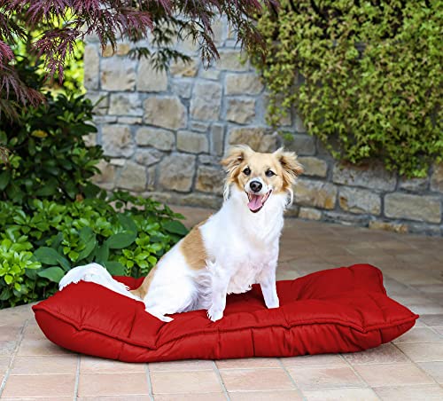 Elegant Hundekissen Maxy, Rot, 60x100cm
