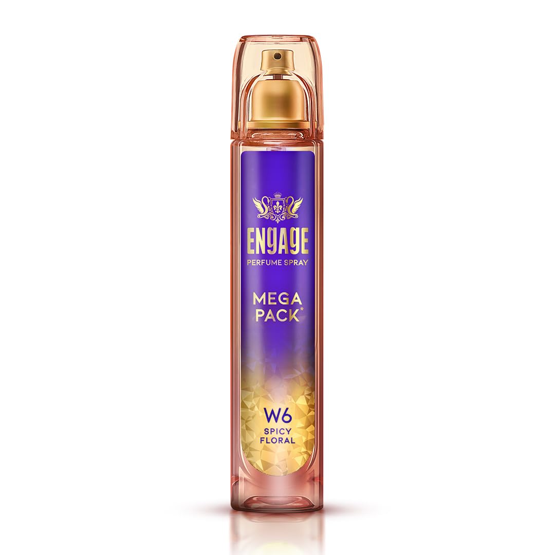 Engage W6 Perfume for Women, Spicy and Floral Fragrance Scent, Skin Friendly Women Perfume, 160 ml