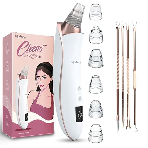Image of Lifelong Blackhead Removal Machine | Black Head Remover Tool | Vacuum Pore Cleaning Machine for Black Heads, White Heads, Pimple Remover | Face Cleaner Derma Suction Device | Facial Machine for Face