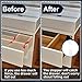 Non Slip Drawer Stops Clear PVC Plastic Drawer Stoppers for Dresser with Stainless Steel Screws for Furniture Chest Bottom Repair Tool Replacement, 2.36 x 0.63 x 0.08 Inch(40 Pieces in Total)