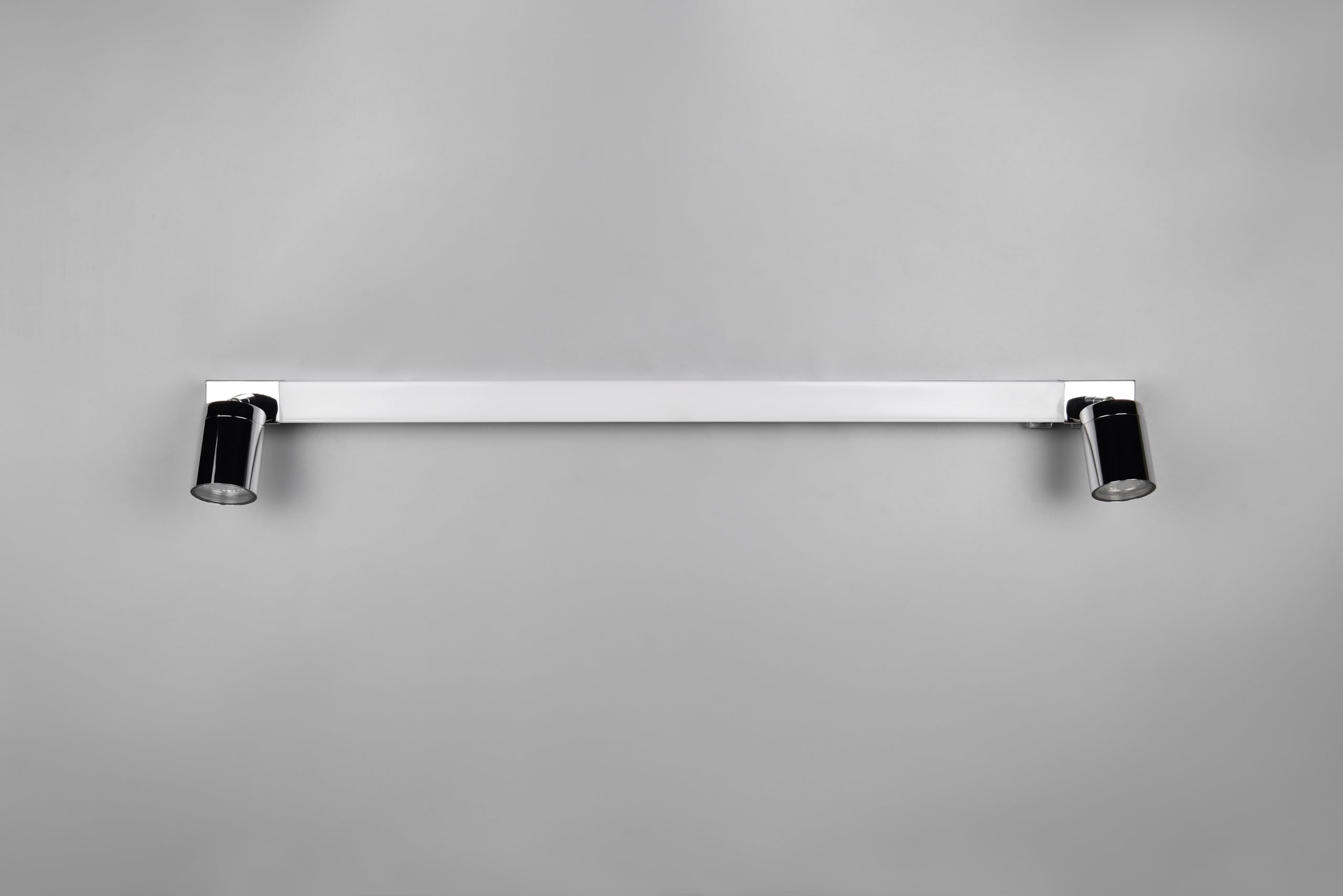 Trio Leuchten Lámpara de pared para baño LED ENRICO 281479306, metal cromado, LED de 9 vatios, excl. 2x GU10, color de luz ajustable
