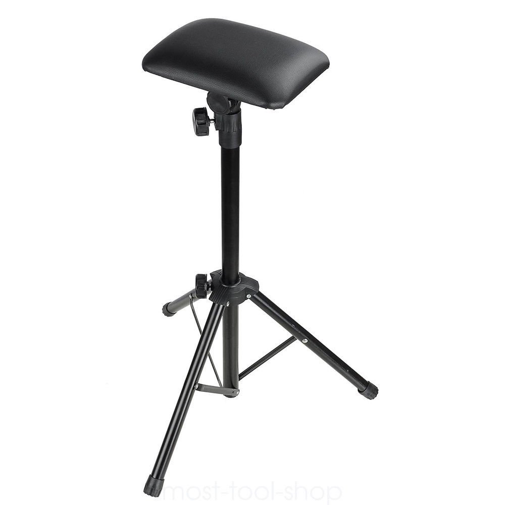 Eapmic Tattoo Tripod Stand Arm Leg Rest Studio Chair Legrest Sponge Armrest Height Adjustable 65-125cm