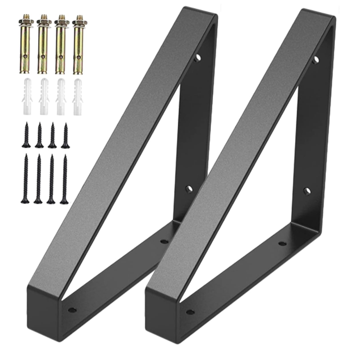 SEWACC 2 Piezas Soportes Para Estantes De Pared Soportes Triangulares Para Estantes Uso Cocina o Baño