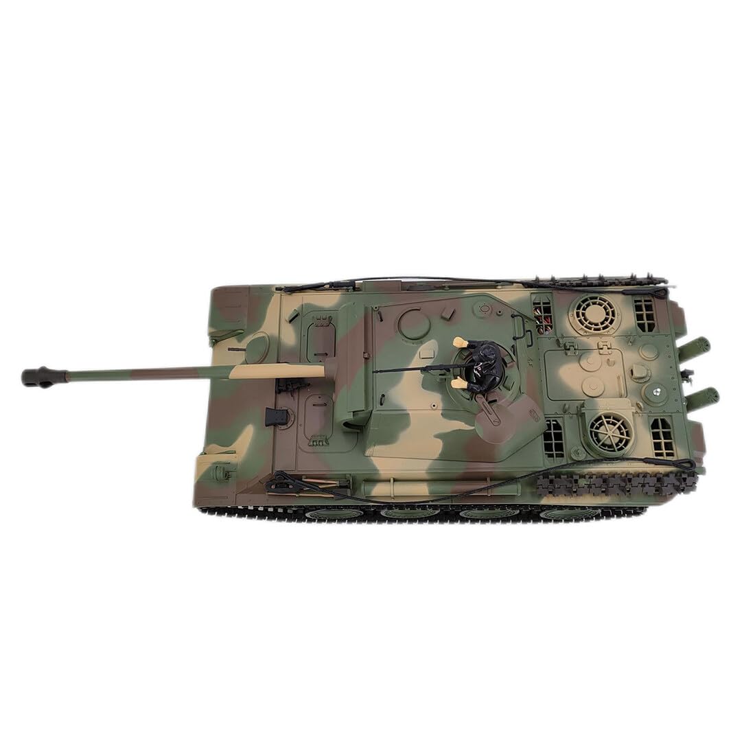 KAML Télécommandé 1:16 2.4Ghz RC Modèle de Tank Allemand Panther G - Char Avec Fonction de Prise de Vue, Effet Sonore, Lumière LED, Fumée - Cadeau Militaire
