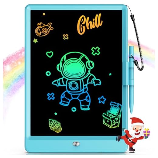 Bravokids Toys for 3-6 Years Old Girls Boys, LCD Writing Tablet 10 Inch Doodle Board, Electronic Drawing Tablet Drawing Pads, Educational Birthday Gift for 3 4 5 6 7 8 Years Old Kids Toddler (Blue)