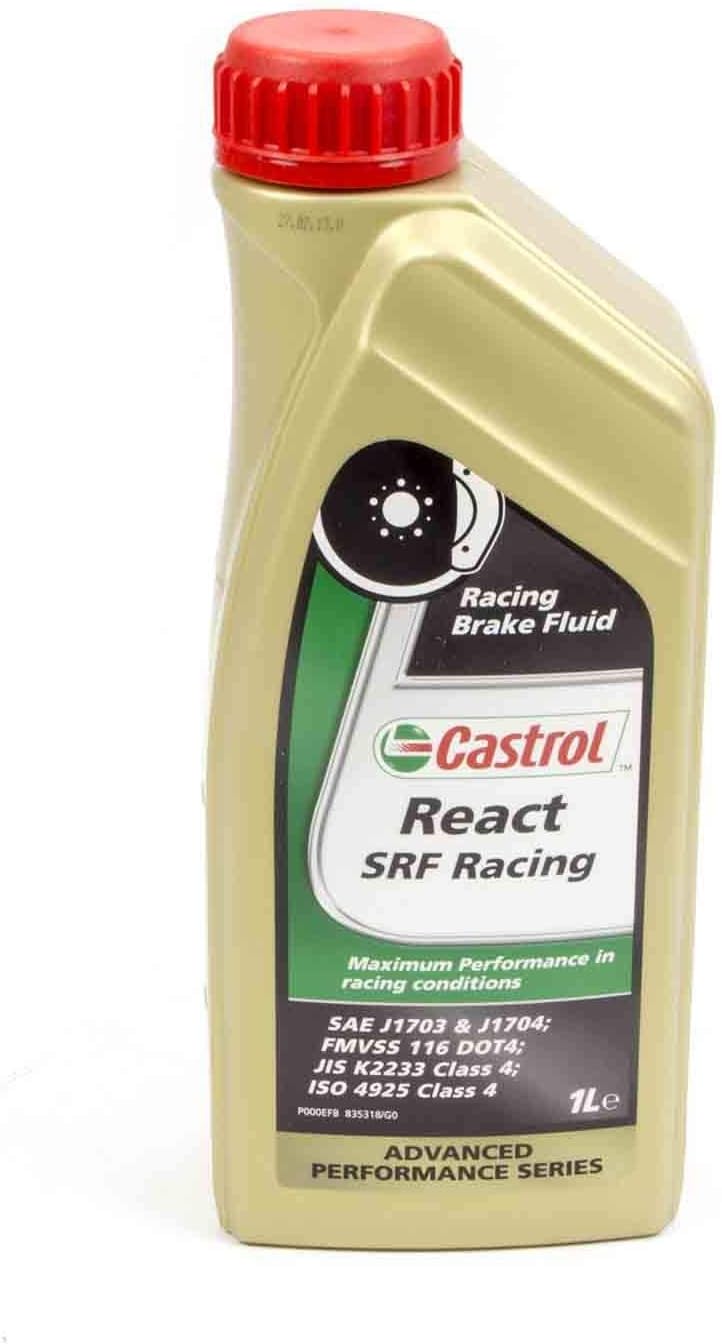 Allstar Performance Brake Fluid, Castrol SRF React, DOT 4, 33.8 oz Bottle, Each