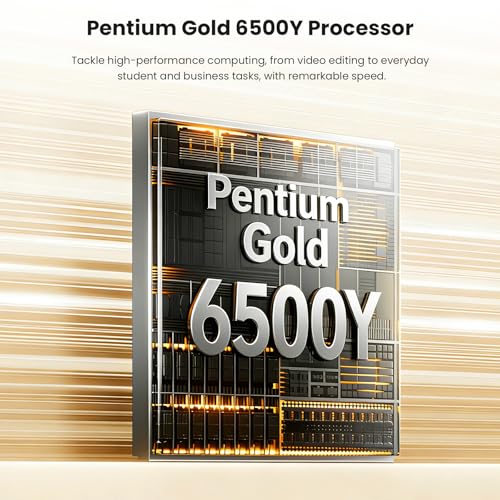 Image of 15.6 Inch Laptop, 12GB RAM 256GB SSD, Pentium 6500Y, FHD IPS Display - Lightweight Business and Student Laptop Computer for Work and School