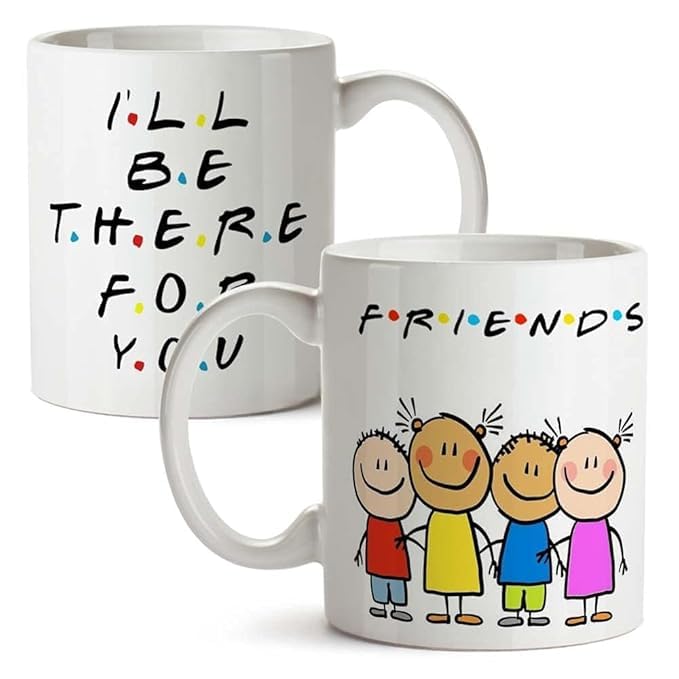 Image of Funny Bestie with Friendship Quotes Printed 325 ml Ceramic Coffee Mug /Tea Cup Gift for Girls, Best Friends, Sister Mom, Wife, Girlfriend 325 ml (Best Friend-9)