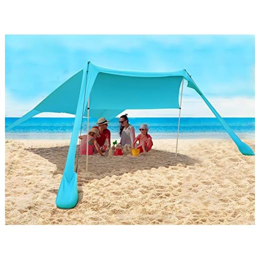 Best western navarre beach umbrella rental UPF50+ Portable Beach Tent Canopy