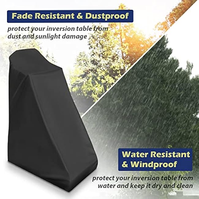 Inversion Table Protective Cover with Zipper, Waterproof& Dustproof Cover for Inversion Chair and Inverter Tables,Inverter Machine Covers Fit Most Inversion Table-Indoor or Outdoor