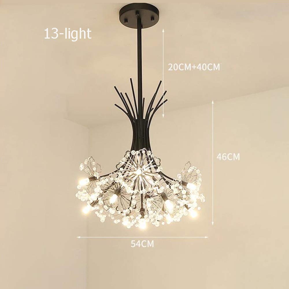 Nowoczesna Lampa Żyrandolowa Led, Kryształowa Lampa Z Dmuchawcem, Lampa Wisząca Sufitowa - Lampy Wiszące G4 Kompatybilne Z Salonem, Jadalnią, Sypialnią, Bukietem, Sufitem Z Dmuchaw