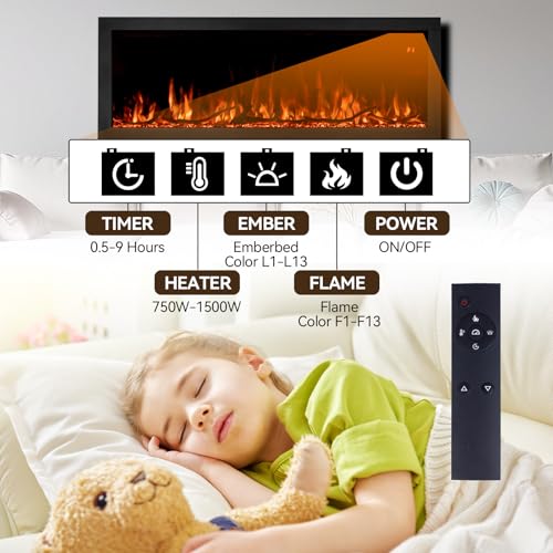 Tuan Fireplace Slim Frame