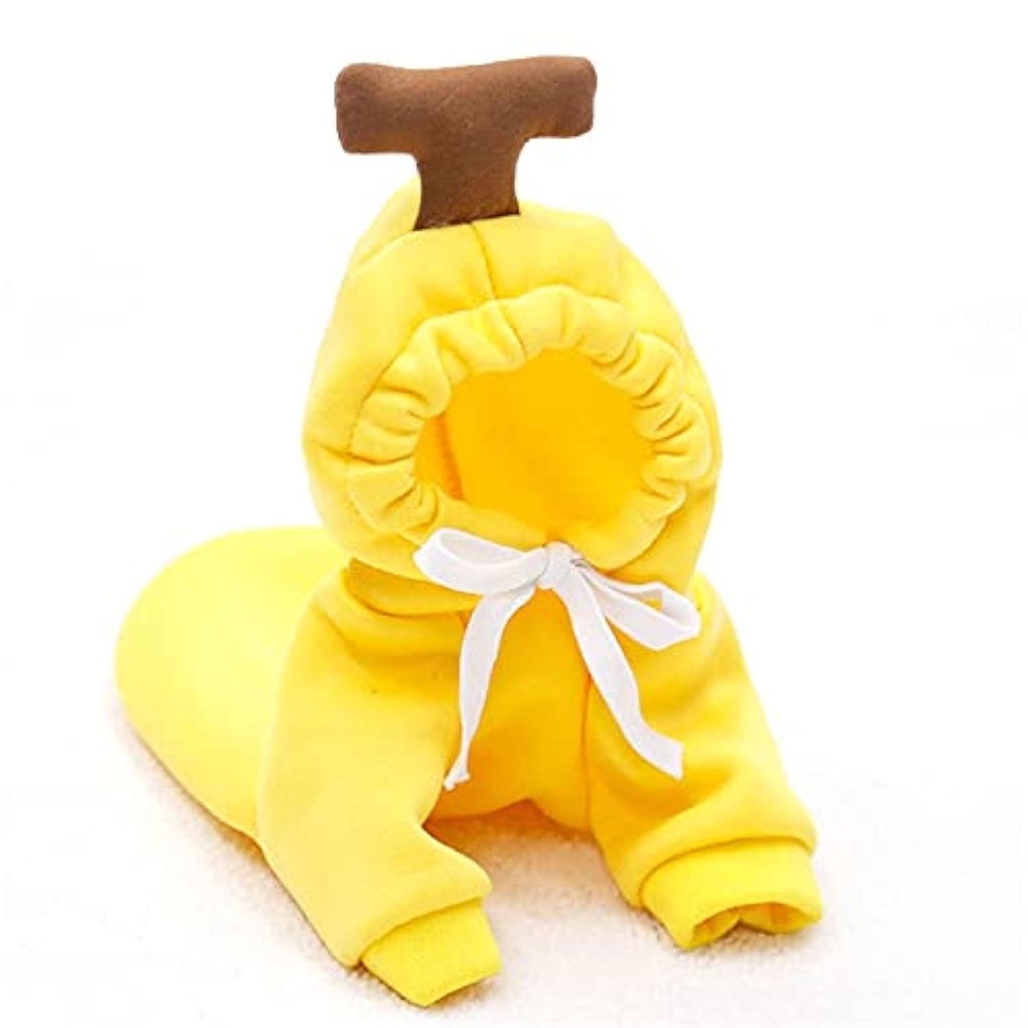 Warm Dog Winter Clothes Cute Fruit Dog Coat Hoodies Fleece Pet Dogs Costume Jacket for French Bulldog Chihuahua Ropa para Perro(Yellow,M)