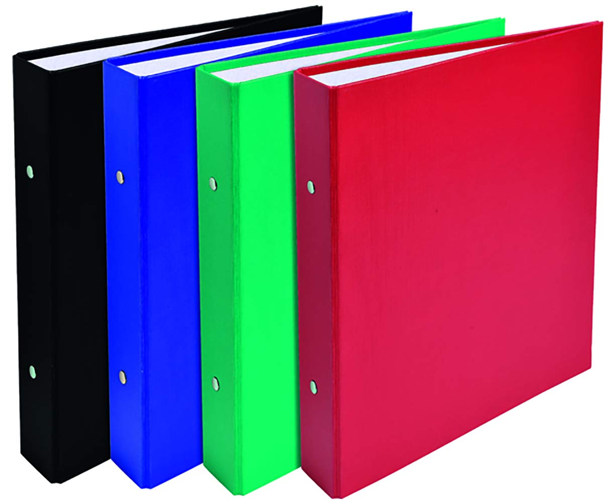 Exacompta 51070E 20er Pack Kunststoff-Ringbuch 2-O-Ring-Mechanik DIN A5 Füllhöhe 30 mm farbig sortiert Kalender Organizer Ring-Ordner Hefter Plastikordner ideal für Büro und Schule