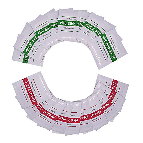 CyberTech 20 Pack PH Buffer Powder for FA Tester Calibration Solution Mixture PH 4.01 6.86