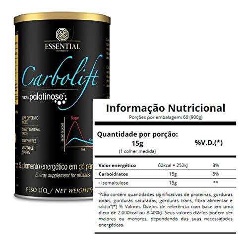 Carbolift 100% Palatinose (900g) Essential Nutrition
