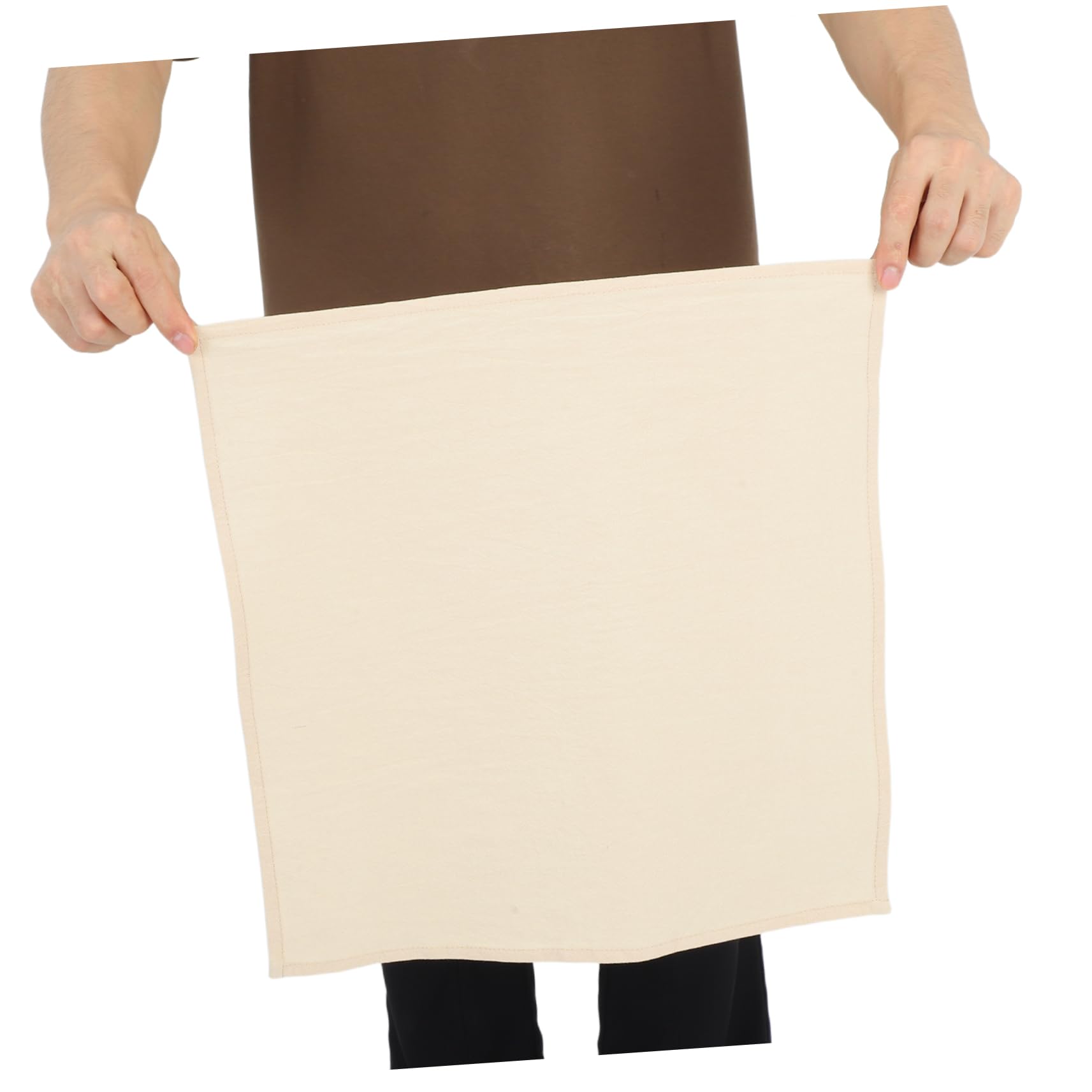 Stofftischservietten Beige 12 Stück aus Baumwolle 40cm Waschbar | Festliche Servietten, Erntedankfest, Servietten für Festessen und Teepartys, Elegant