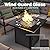 Outdoor Patio Furniture Set with 28'' Fire Pit Table, 8 Pcs Outdoor Patio Furniture Conversation Sets with 4in Thicken Cushion, Wicker Outdoor Sectional for Backyard, Garden, Balcony,Deck,Coffee/Beige