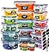 fullstar 50-Piece Plastic Food Storage Containers with Lids (24 Containers & 24 Lids) - Leakproof, BPA-Free, Meal Prep Containers, Reusable Lunch Storage Set for Kitchen Organization (Pack of 50)