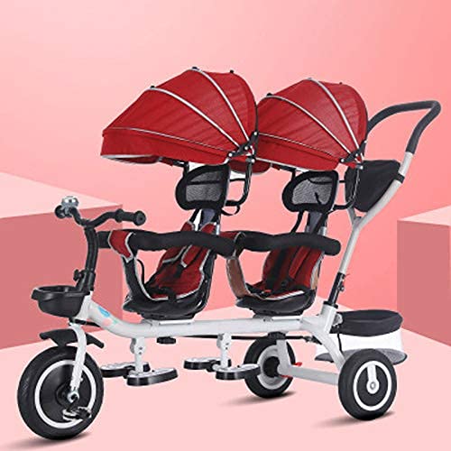 Buy NUBAO Baby Trike TwoSeater Tricycle, Double Awning Tricycle, High
