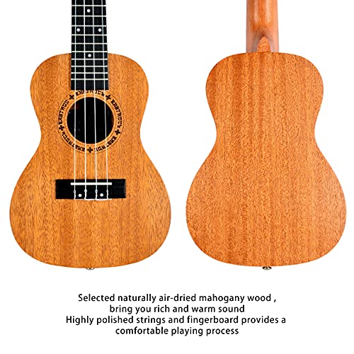Eastrock Concert Ukulélé pour Débutants Adulte Enfant, 23 » Hawaïen Yukulele D’Acajou, Concert Ukulele avec housse… - Les Beatles, Paul McCartney, John Lennon, RIngo Starr, George Harrison Eastrock Concert Ukulélé pour Débutants Adulte Enfant, 23'' Hawaïen Yukulele D’Acajou, Concert Ukulele avec housse… – Image 6