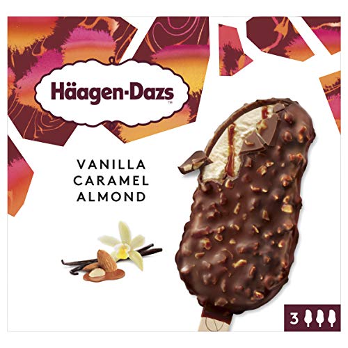 Häagen-Dazs Helado Vanilla Caramel Almond, 3 x 80ml (Congelado)