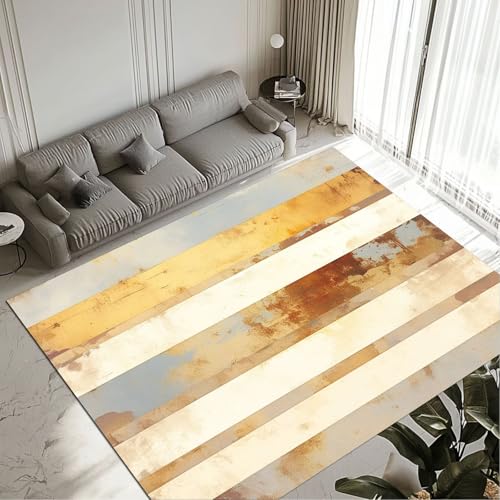 Tapis de salon lavable et imperméable avec envers antidérapant