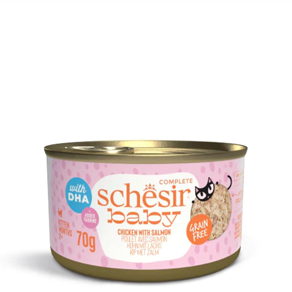 Schesir Baby Chicken with Salmon Kitten Wet Food - 70 gm (B0D98CJTV9) Amazon Price History, Amazon Price Tracker