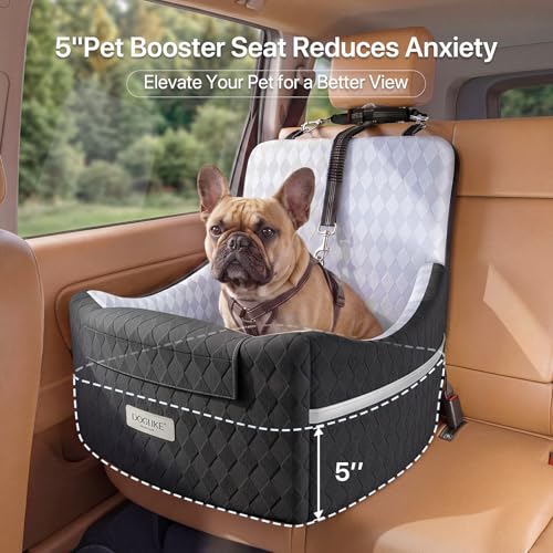 Elevated Dog Car Seat with Cooling Gel