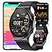 Produktbild ECG Smartwatch Blutzucker,Blutzucker Zucker Fitness-Tracker EKG+HRV Pulsschlag Temperatur Blutdruck Schlafüberwachung, Aktivitätstracker Für Männer Frauen,A