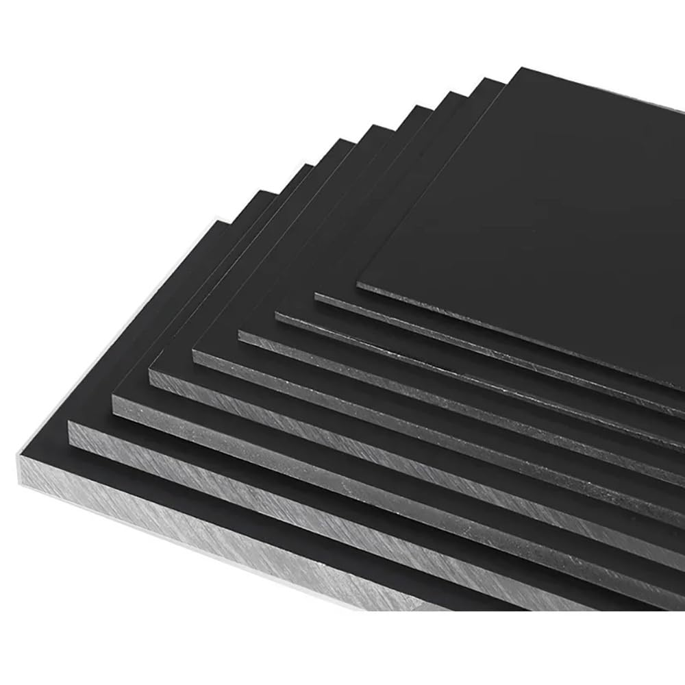 Plastikowa Płyta HDPE Bezpieczna Dla Żywności, Czarna Płyta Polietylenowa Anti-Ścieranie, Techniczne Tworzywo Chemicznie Stabilne Do Cięcia Na Wymiar & Uszczelki(300x300mm)