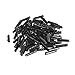 BCP 100 Pieces Shoelace Bullet Metal Tip Aglet Ends for Shoe Lace Tips Replacement DIY (Gray Color)