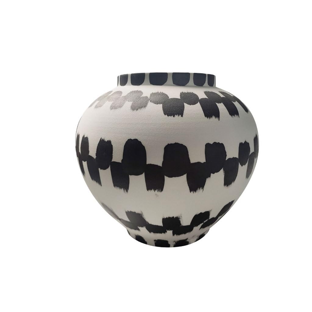 EINES Chinese Style Ceramic Vase Home Ornaments Living Room Table Flower Arrangement Device(A)