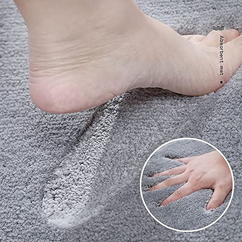 Oustore Badkamertapijt, antislip, pluche microvezeltapijt, badkamer, badmat, machinewas, badmat voor badkamer en keuken - Afbeelding 4