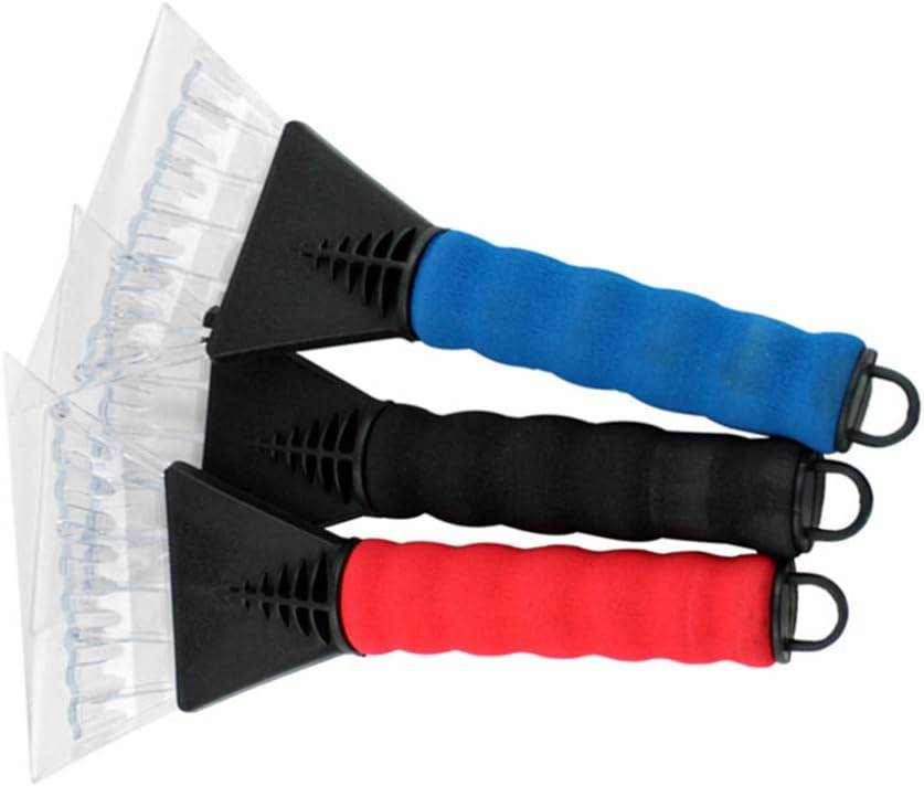 LIOOBO Small Ice Scraper Blades Scraper Tool 3pcs Ice Windshield Snow with Foam Handle Snow Brush for Auto Windshield Plastic