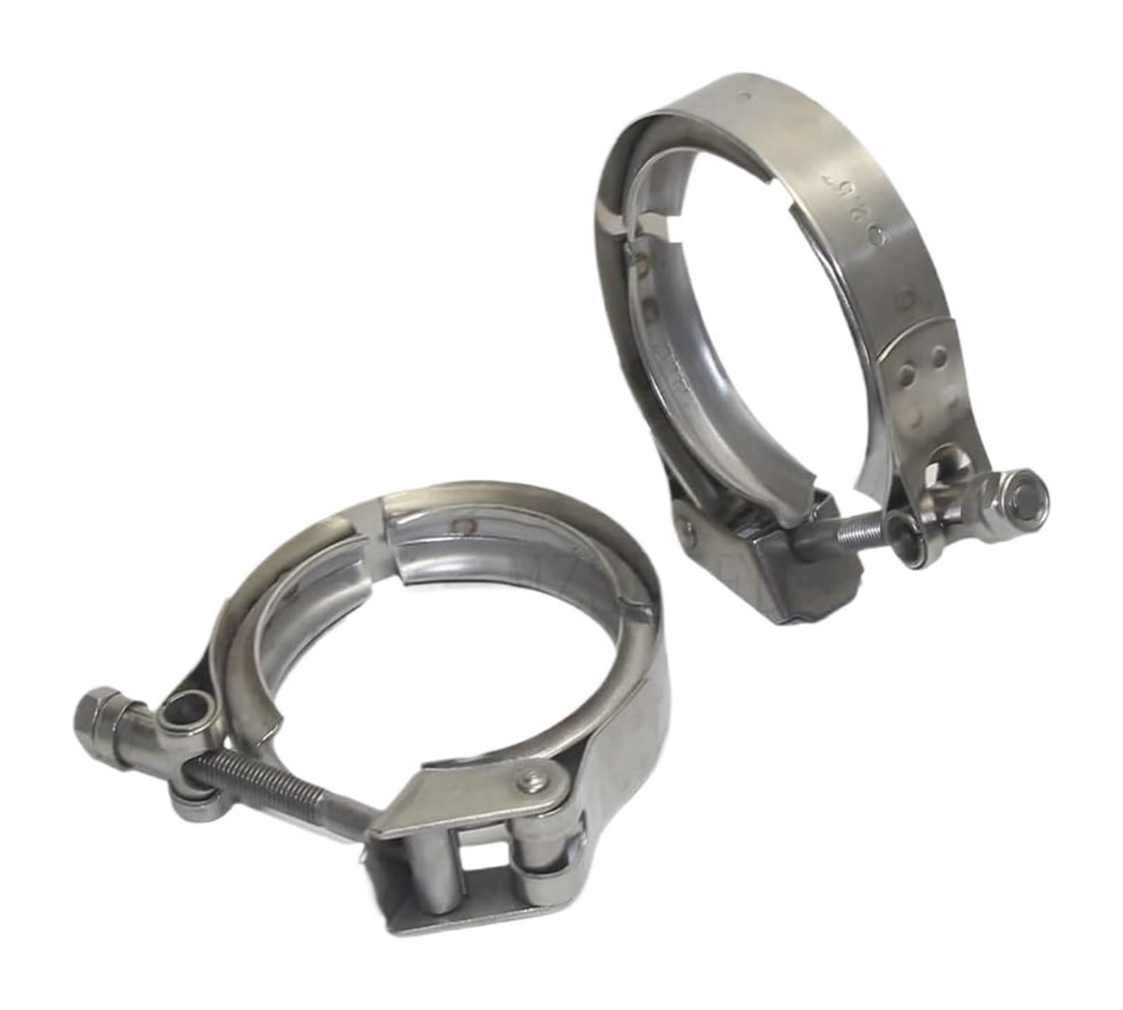 Abrazaderas para mangueras, Abrazadera De Banda En V Escape Universal Liberación Rápida Acero Inoxidable Varios Tamaños(3.75 inch)