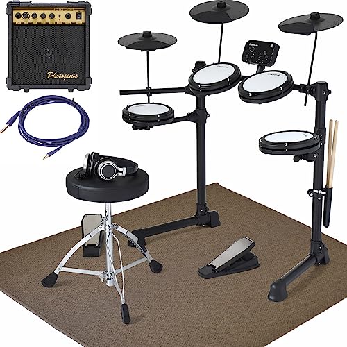 GrooveLab �O���[�����u �d�q�h���� ���b�V���p�b�h�d�l HitSync GLHS-01/WH �z���C�g [�}�b�g(�u���E��)�A�A���v�A�P�[�u���A�h�����C�X�A�w�b�h�t�H���A�X�e�B�b�N(2�{1�g)�A�X�e�B�b�N�z���_�[�A�h�����L�[�t��]