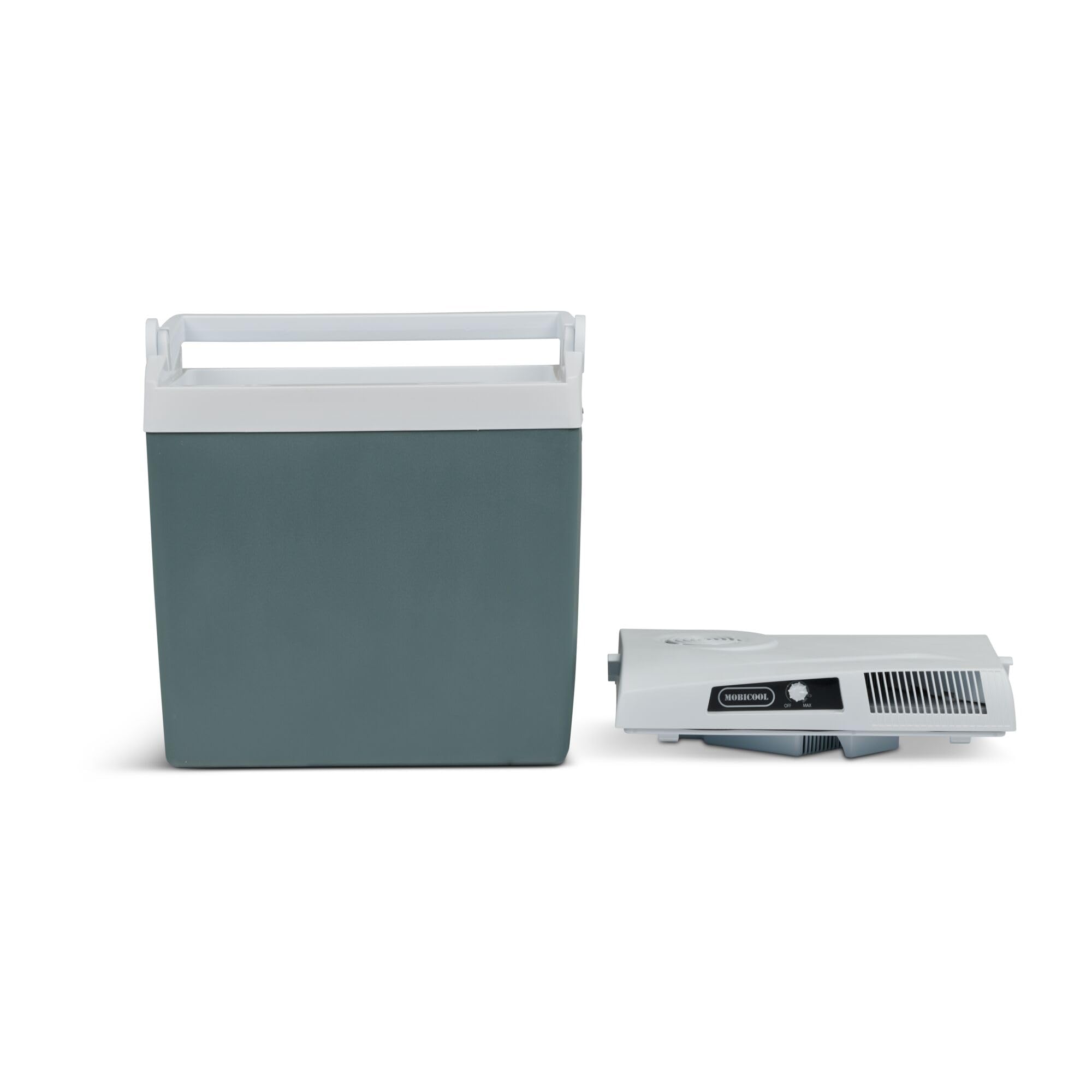 Mobicool ME24 Glacière électrique 23 l – 12 V et 230 V – Glacière compacte pour voiture avec double système de ventilation et compartiment pour câble dans le couvercle pour le camping, les vacances et