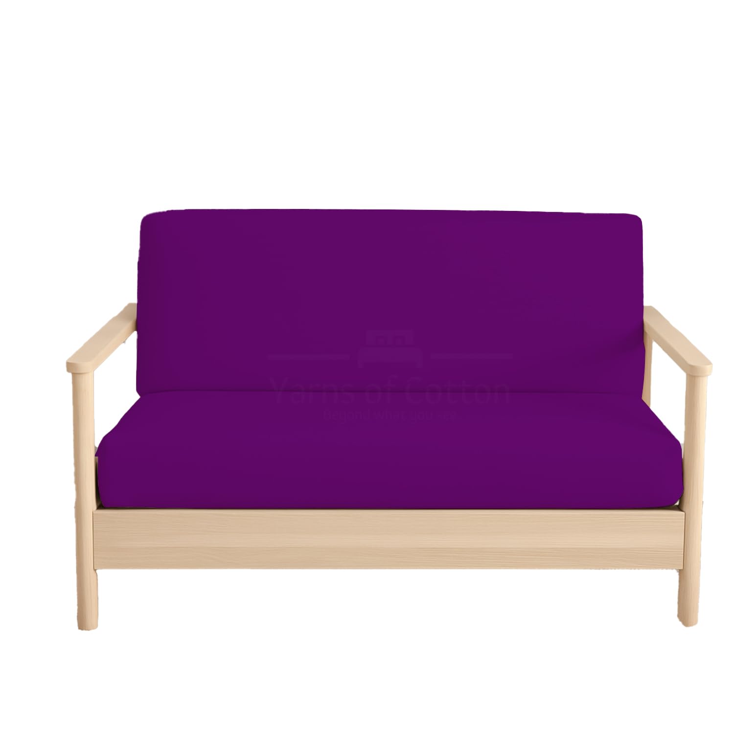Cal-King Size Futon Covers - 100% Egyptian Cotton Futon Slipcover Purple