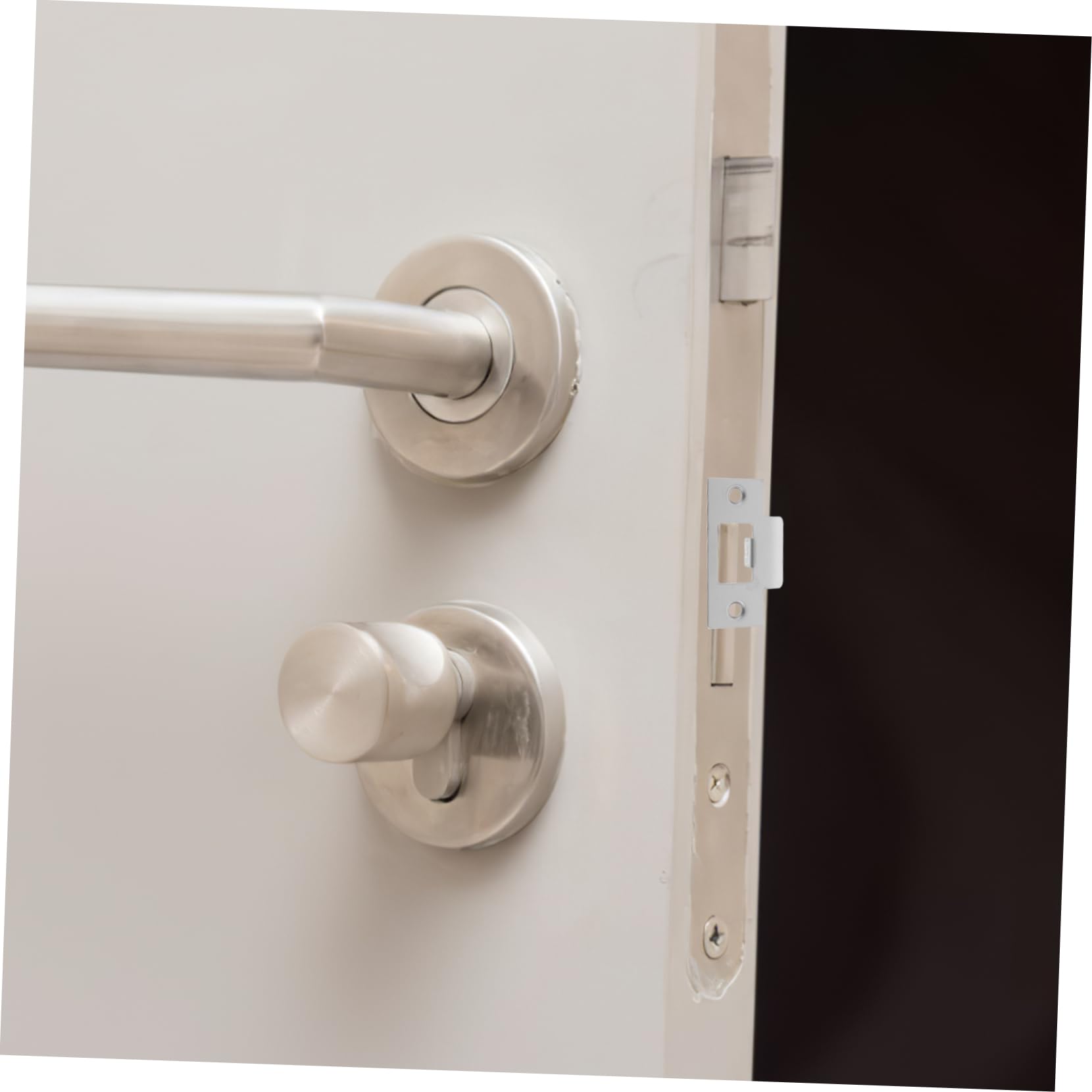 WOONEKY Exterior Door Plates Stainless Steel Door Plate Covers Latch Locks Reinforcement Kit