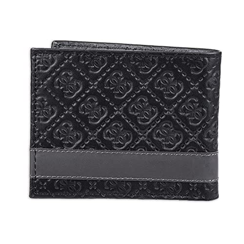 Guess Men's Classic Bifold Wallet with Card Slots, Bill Compartment and Id Window3