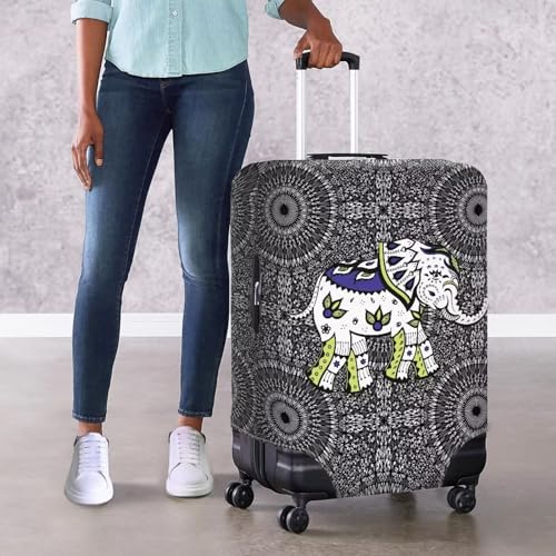 Luggage Cover personalized Suitcase Cover Zipper Closure Suitcase Protector Fits 18-21 Inch Luggage Cover Set An Elephant Print4
