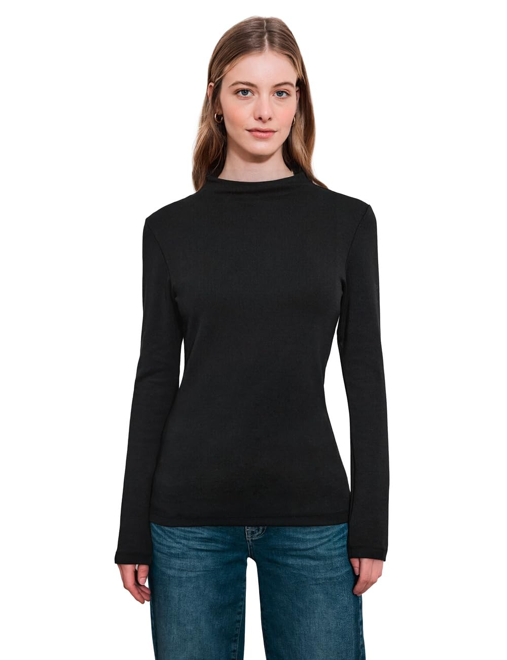 Damen Basic Turtleneck Shirt