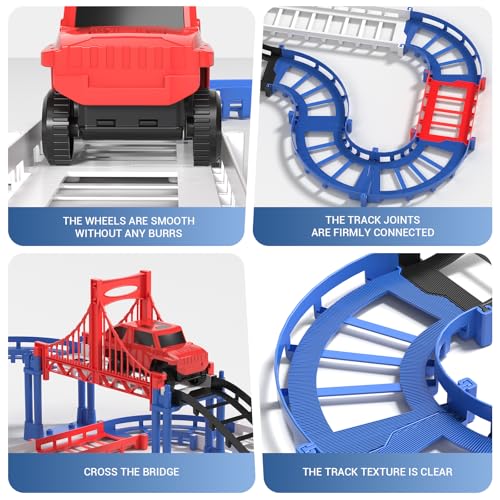 50% Off DIY Construction Race Track Set with Battery Car