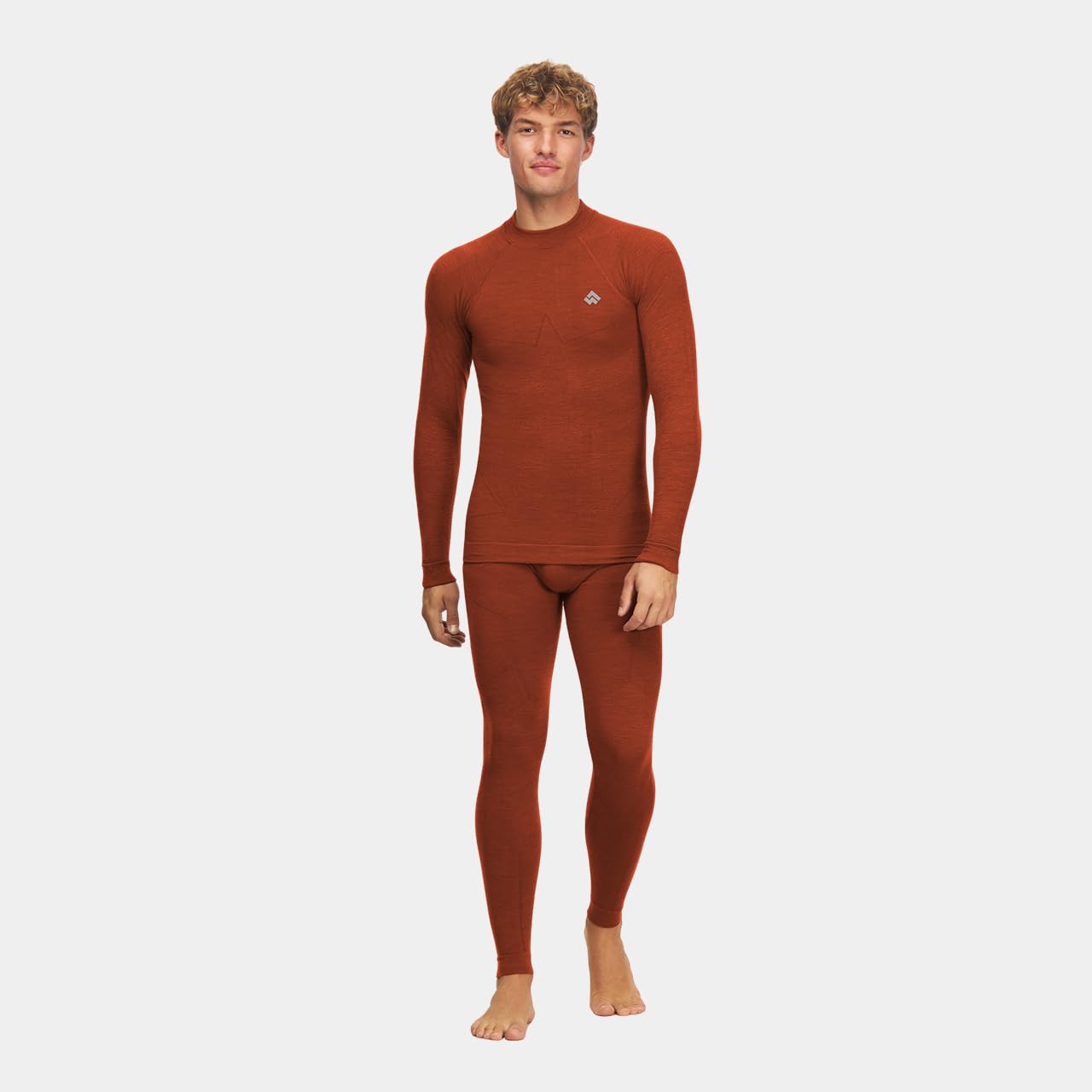Alpinus Bielizna termoaktywna unisex Set Merino Aoraki pomarańczowe GT11910